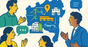Mapa da Bahia destacando infraestrutura, saúde e mobilidade com debate político sobre Alba libera quase R
