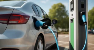 Imagem de capa horizontal 16:9 representando recarga de carros elétricos fica mais acessível em SC
