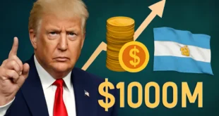 Imagem representando a nova aposta de Trump aumenta a cuota social para US$1000 milhões e ameaça isenção para Argentina