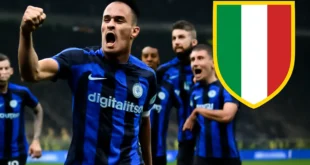 Capa horizontal 16:9 representando o Inter de Milão mais perto do Scudetto, destacando a estatística que assusta rivais, com a palavra-chave em destaque.