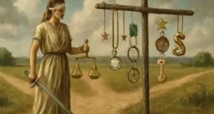 Imagem horizontal 16:9 representando justiça na encruzilhada dos penduricalhos após ação de Dino e votação do Congresso, destacando a palavra-chave justiça encruzilhada penduricalhos após.