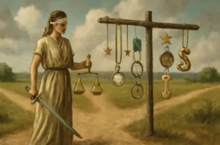 Imagem horizontal 16:9 representando justiça na encruzilhada dos penduricalhos após ação de Dino e votação do Congresso, destacando a palavra-chave justiça encruzilhada penduricalhos após.