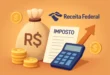 Imagem de capa com representação da arrecadação de impostos bate recorde na Receita Federal