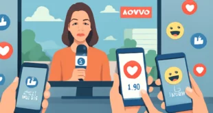 Imagem de capa horizontal 16:9 representando TV integração Uberlândia ao, sem textos, causando sensação nas redes sociais