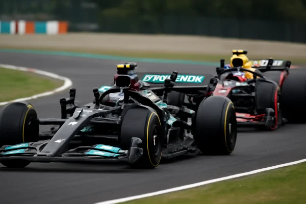 Imagem de capa horizontal 16:9 mostrando Kimi Antonelli mantém domínio no Japão na Fórmula 1, com Bortoleto em 9º