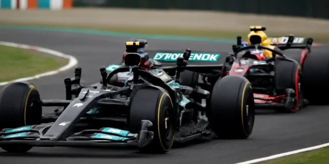 Imagem de capa horizontal 16:9 mostrando Kimi Antonelli mantém domínio no Japão na Fórmula 1, com Bortoleto em 9º