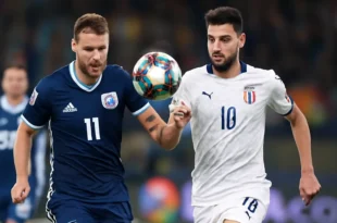 Imagem de capa horizontal 16:9 representando Bosnia-Herz v Itália, jogo crítico na Liga das Nações que pode mudar a classificação