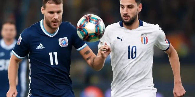 Imagem de capa horizontal 16:9 representando Bosnia-Herz v Itália, jogo crítico na Liga das Nações que pode mudar a classificação