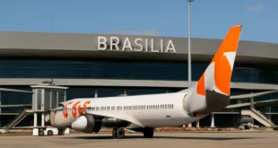 Imagem horizontal representando o aeroporto de Brasília, relacionada ao novo aeroporto que terá novo leilão em 2026 após aprovação do TCU.
