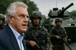 Imagem de capa horizontal 16:9 representando Caiado elogia operação que matou 122 no Rio, com força militar na segurança.